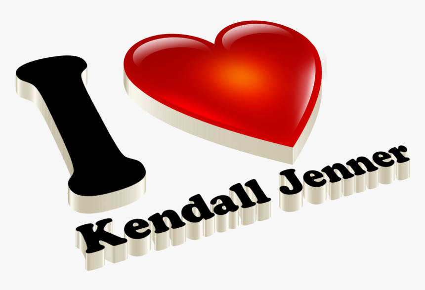 Kendall Jenner Love Name Heart Design Png - Heart, Transparent Png