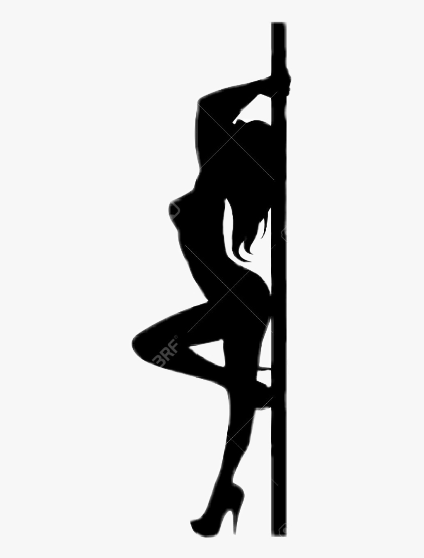 #silhouette #stripper #sexy #exotic #dancer #poledancer - Exotic Dancer Silhouette, HD Png Download