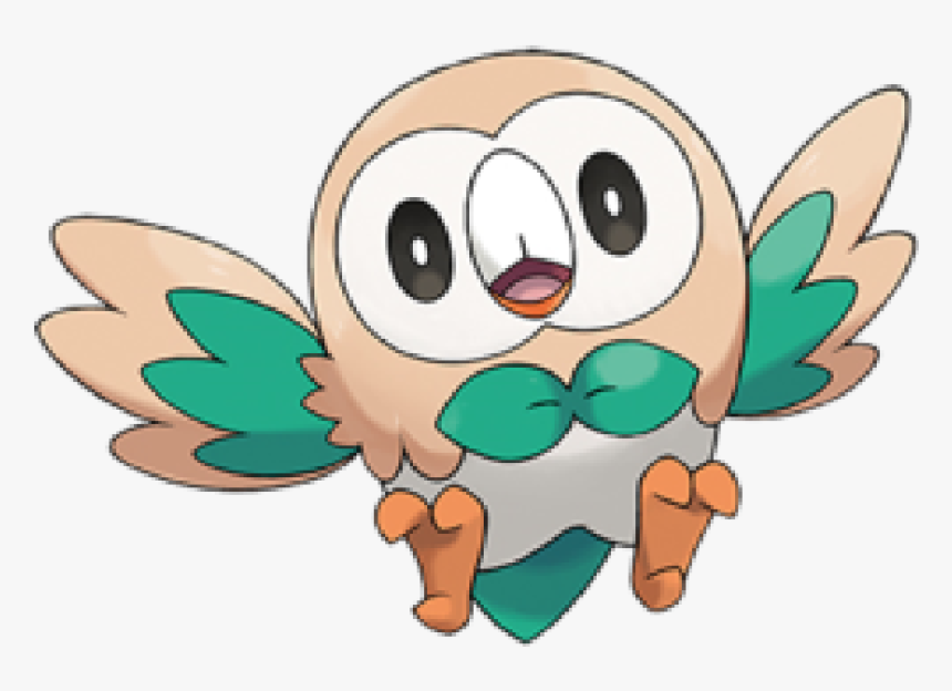 #rowlet #pokemon #freetoedit - Pokemon Ultra Sun And Moon Rowlet, HD Png Download