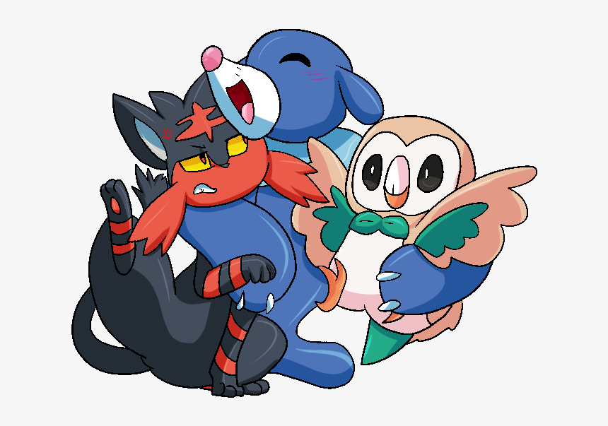 Welcome Aboard, Alola Starters - Cartoon, HD Png Download