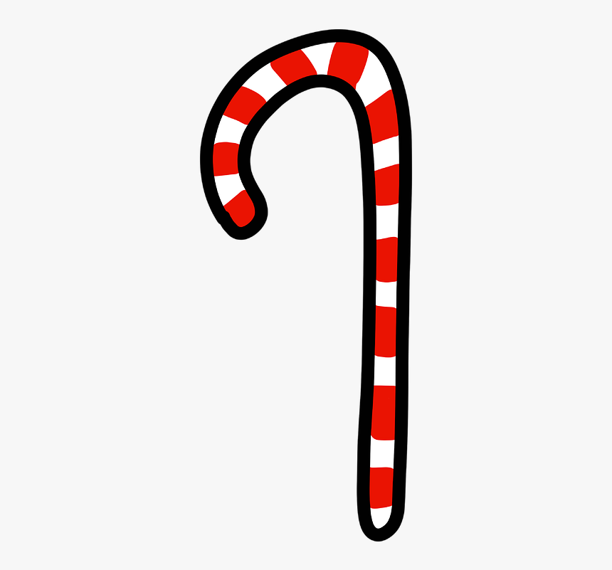 Candy Cane, Christmas, Candy, Holiday, Red, Cookies - Candy Cane, HD Png Download