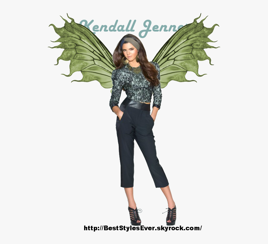 Kendall Jenner O1 - Pink Transparent Fairy Wings, HD Png Download