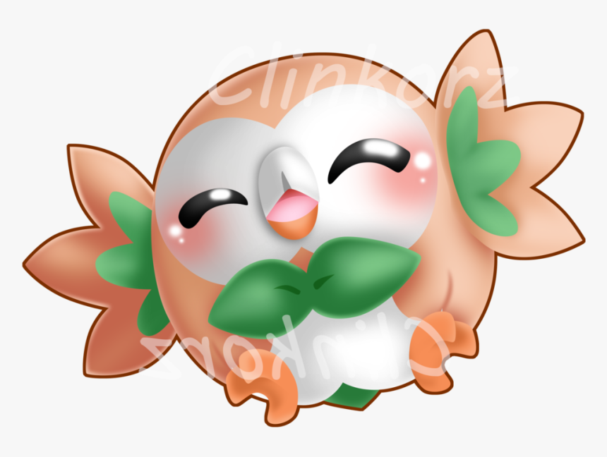 722 Rowlet - Cartoon, HD Png Download