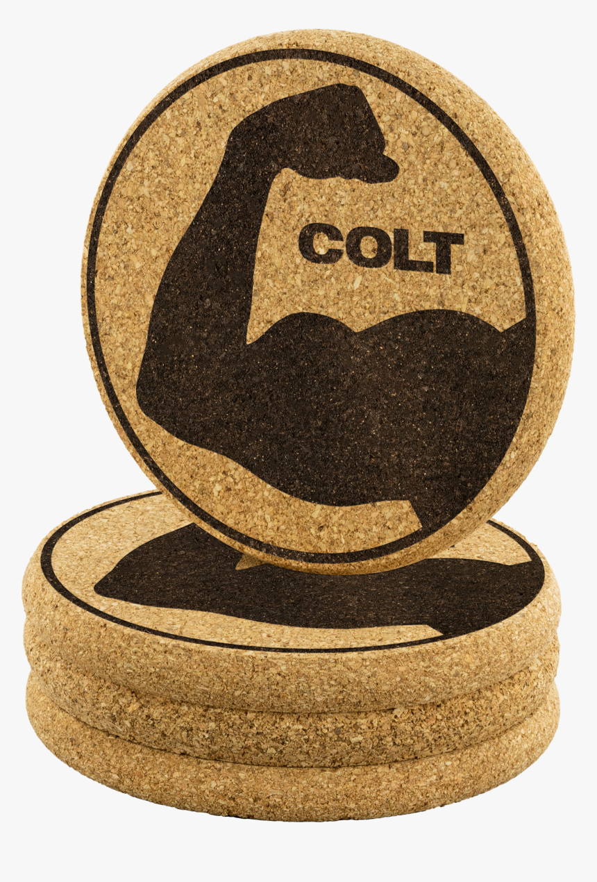 Colt Cork Bicep Coasters - Trophy, HD Png Download