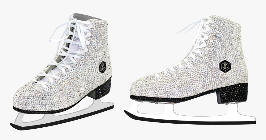 Transparent Ice Skates Png - Ice Skates With Diamonds, Png Download