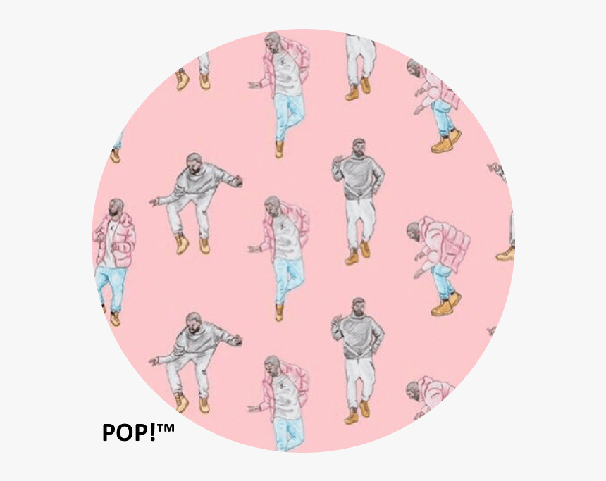 Pop Coated Pink Hotline Bling Design On An Expanding - Drake Hotline Bling Draw, HD Png Download