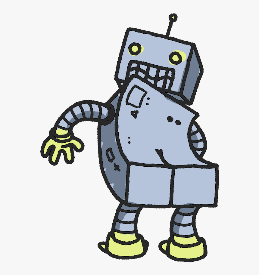 Robot With Butt, HD Png Download