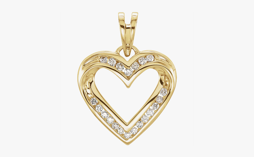 Diamond Heart - Locket, HD Png Download