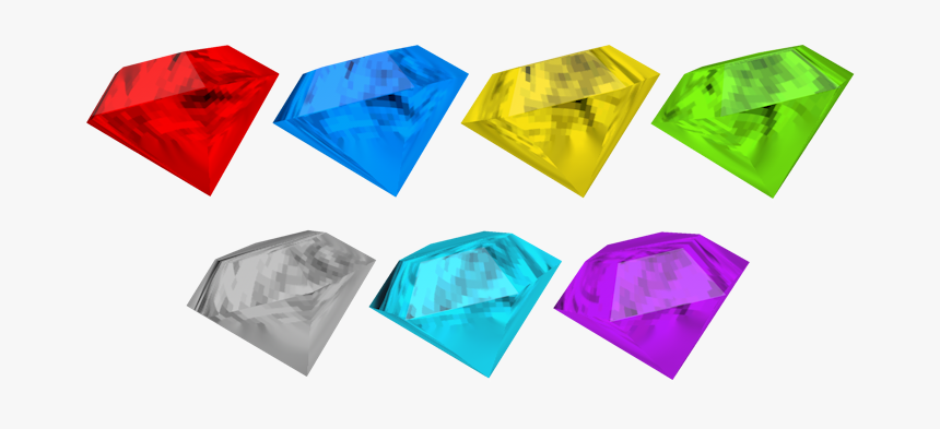 Download Zip Archive - Chaos Emeralds Model Resource, HD Png Download