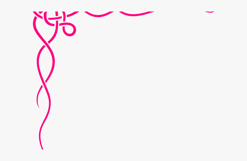 Curl Free On Dumielauxepices Net Pink Swirl - - Blue Vine Border, HD Png Download
