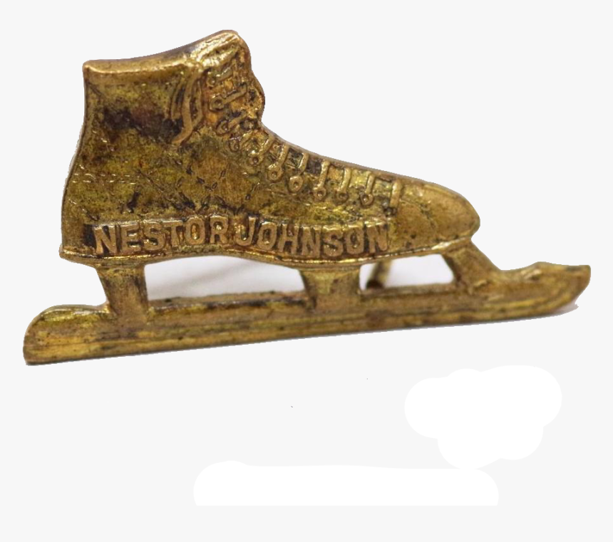 Vintage Nestor Johnson Ice Skates Pin - Figure Skate, HD Png Download