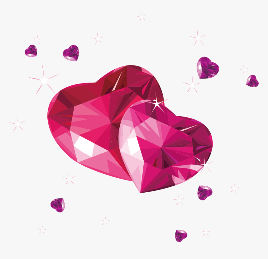 Diamond Pearl Jewellery Pink Bracelet - Black Love Hearts Background, HD Png Download