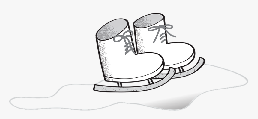 Winter, Ice Skates, Cold, Ice, Fun, Skating - Piirretyt Luistimet, HD Png Download