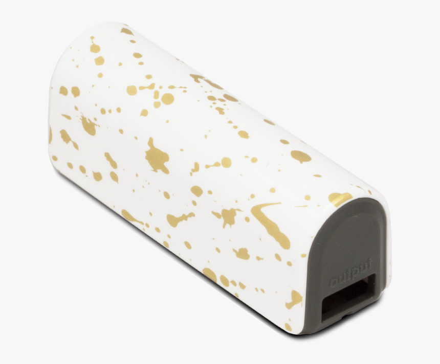 Gold Splash Portable Charger With Flashlight - Dairy, HD Png Download