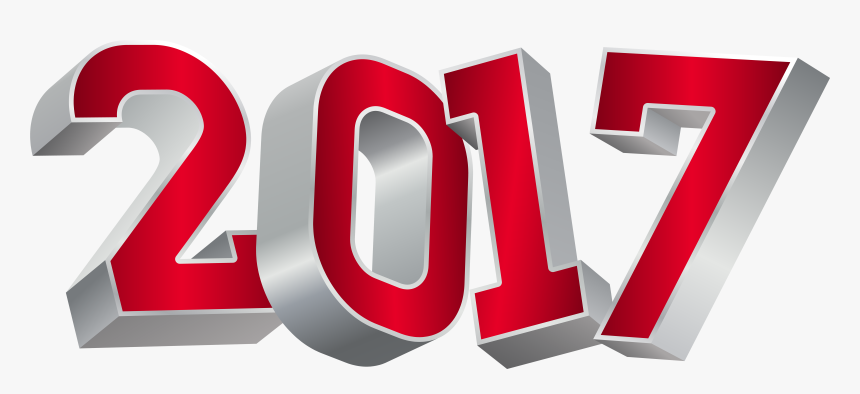 2017 Silver Red Png Clip Art Image 2017 Pinterest Art - 2017 Clipart, Transparent Png