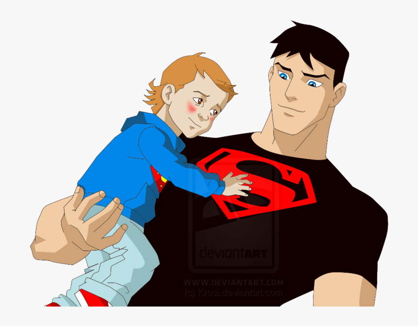 Justicia Joven Images Superboy And Baby Hd Wallpaper - Young Justice Miss Martian X Superboy Baby, HD Png Download