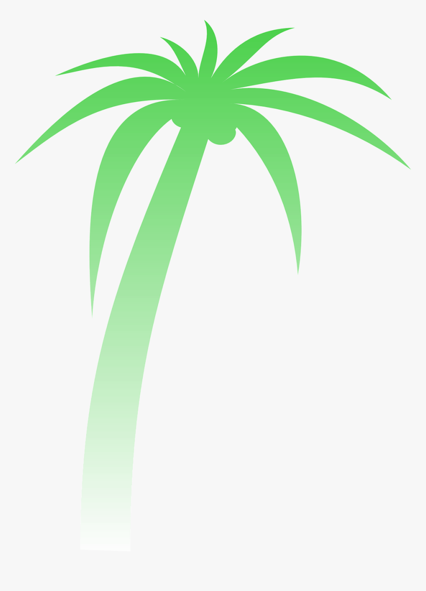 Palm Palm Tree Gradient Free Photo - Palm Tree Clip Art, HD Png Download