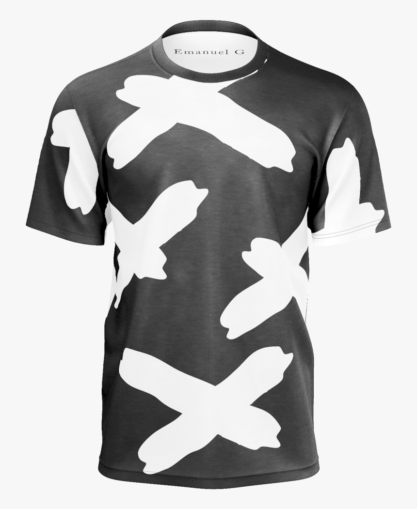 Painted X White Men S Shirt - Long-sleeved T-shirt, HD Png Download