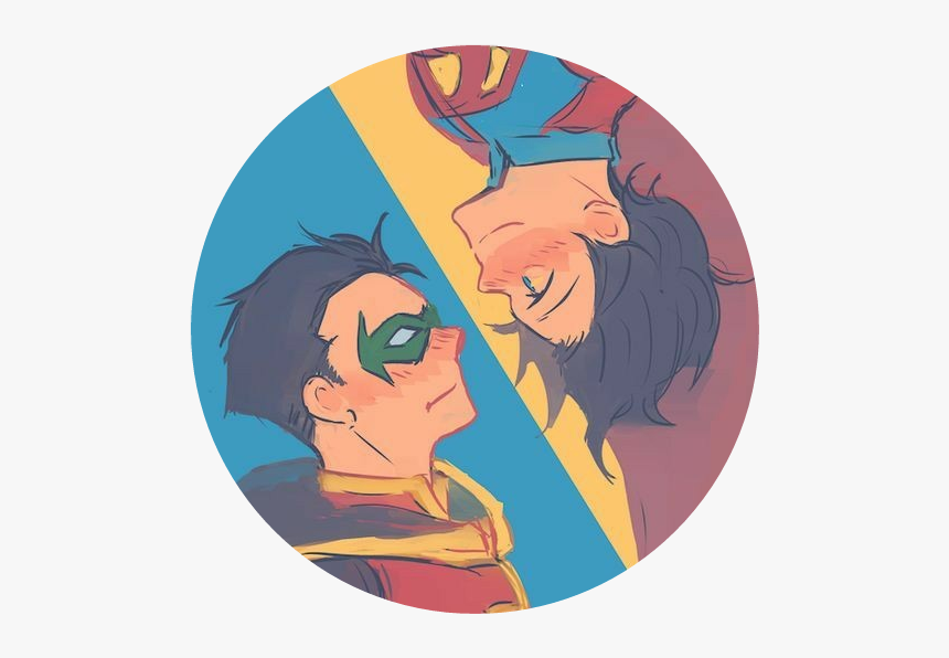 #dchero #superboy #robin - Superboy X Damien, HD Png Download