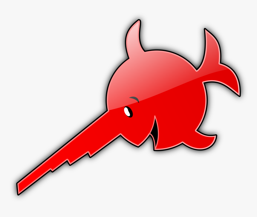 Red Swordfish Vector Clipart Image Laughing Swordfish Das Boot