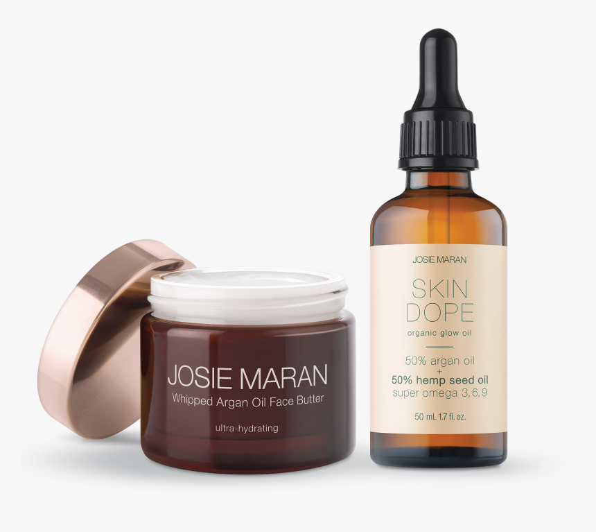 Smooth And Glow Duo 
 Data Variant Smooth And Glow - Josie Maran Whipped Argan Oil Face Butter, HD Png Download