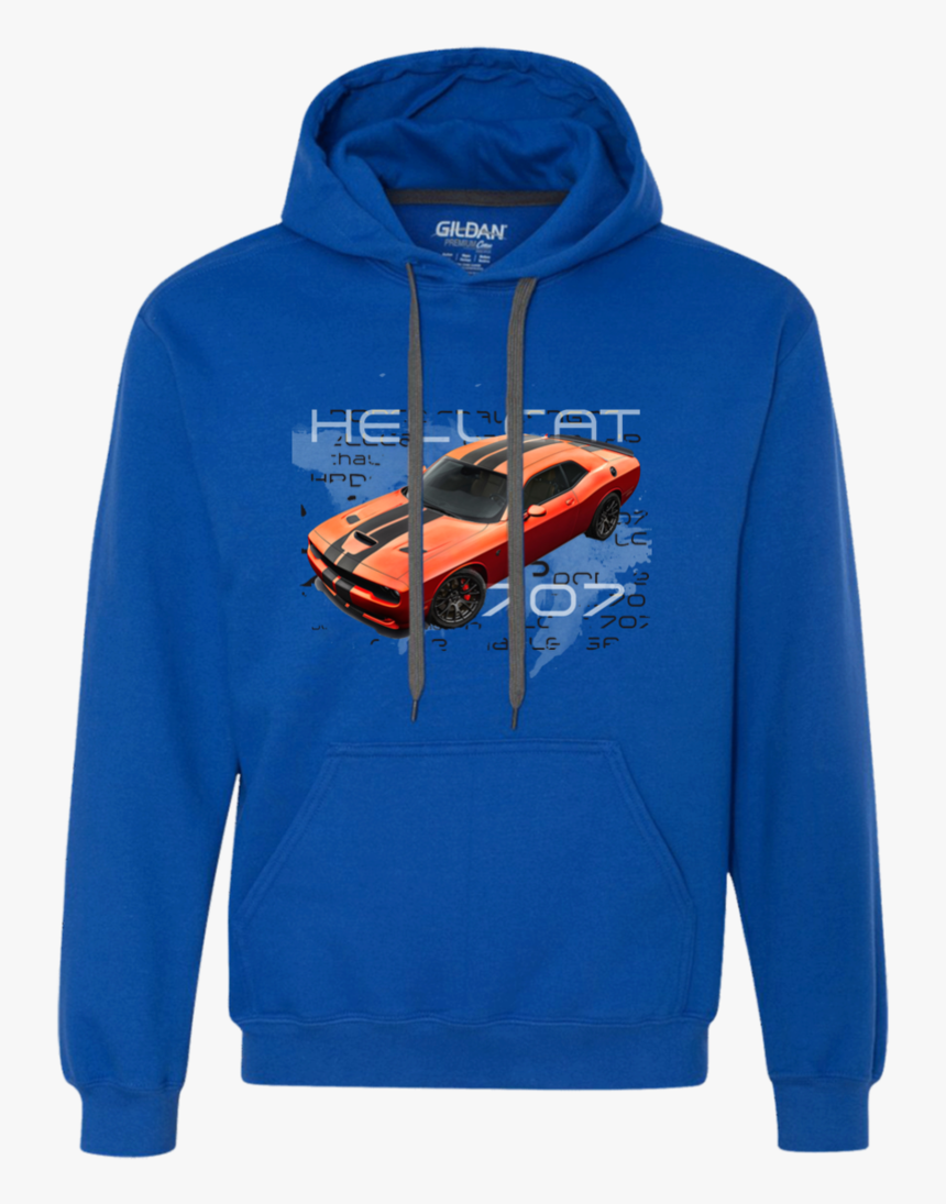 Clip Art Dodge Challenger Hellcat 707 Hoodie - Hoodie, HD Png Download