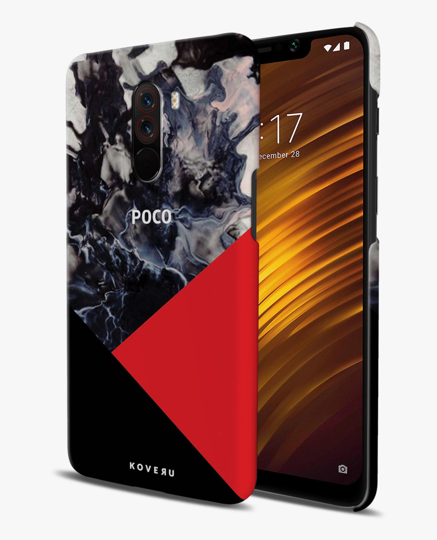 Red Splash Cover Case For Poco F1, HD Png Download