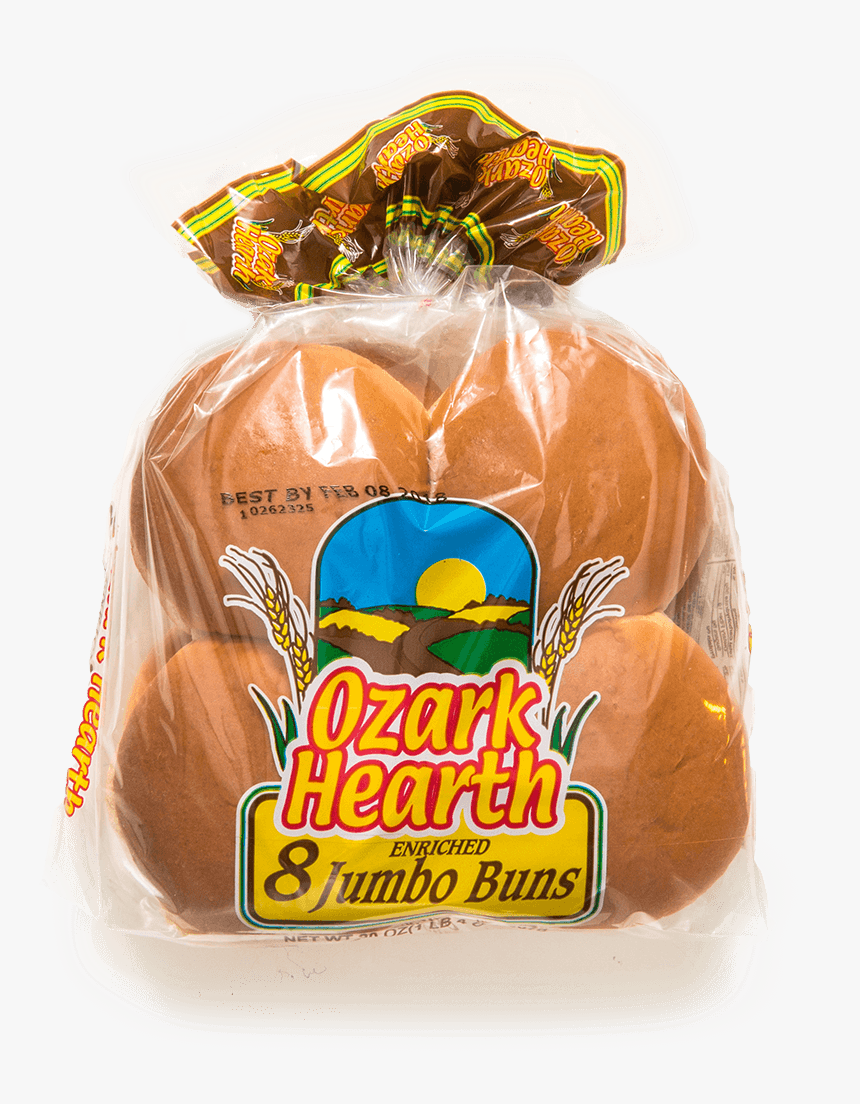 Ozark Hearth 8 Jumbo Buns - Potato Bread, HD Png Download