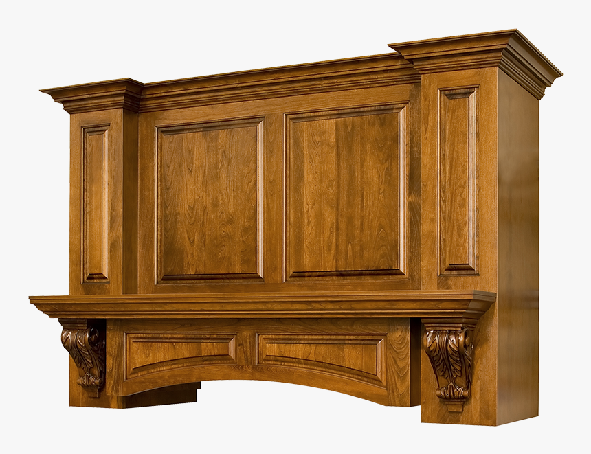 Custom Hearth Style Wood Range Hood N-series - Wood Mantel Range Hood, HD Png Download