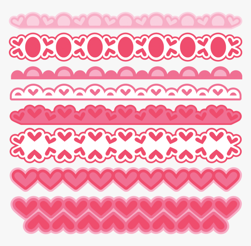 Valentine Borders Miss Kate Cuttables, HD Png Download