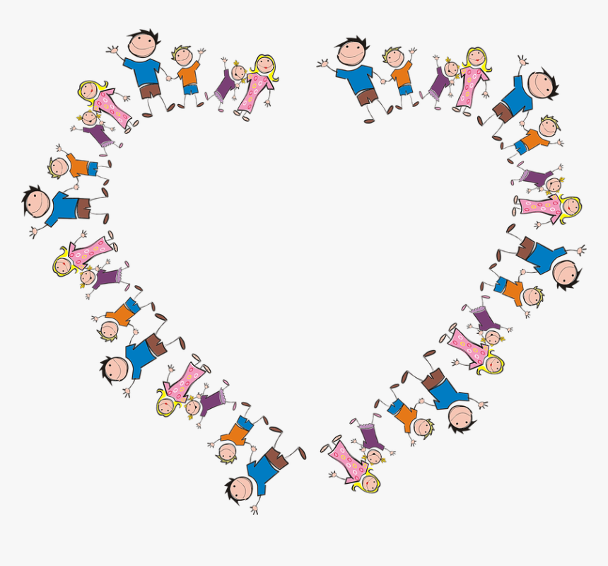 Family, Frame, Heart, Border, Boy, Cartoon, Comic, - Mother's Day 2019 India, HD Png Download
