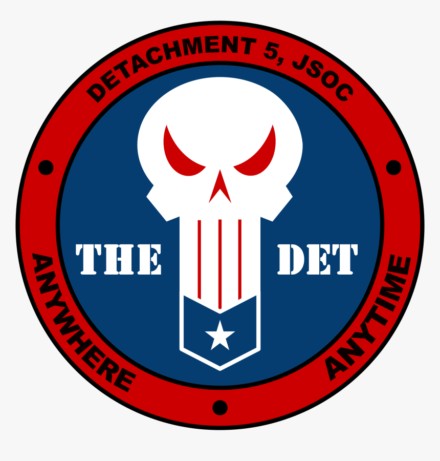 Logo For The Det, A Squadron Patch Of A White Skull - Guinness, HD Png Download
