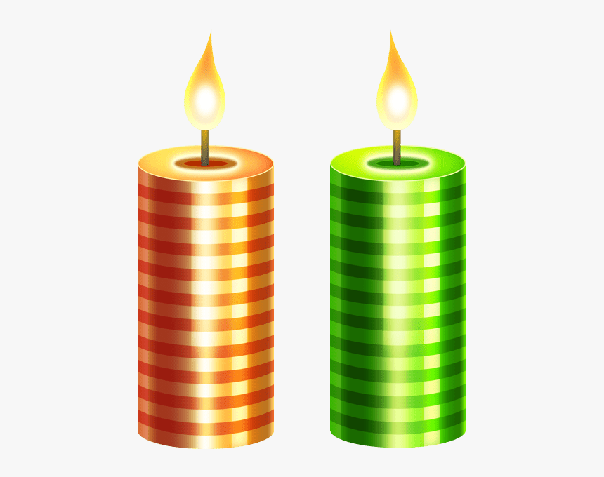 Christmas-candles - Candle Png, Transparent Png