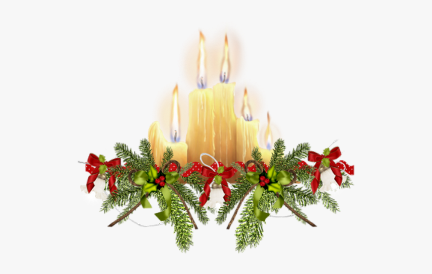 Noel Candles Png - Christmas Tree, Transparent Png