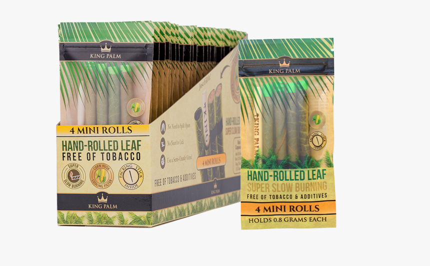 King Palm Hand-rolled Tobacco Papers - King Palms Organic Pre Rolls Tobacco & Chemical, HD Png Download