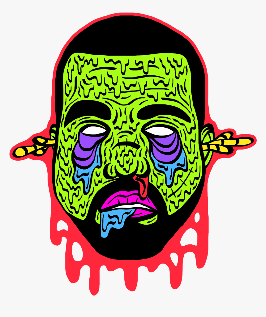 Transparent Kanye West Face Png - Kanye West Zombie, Png Download