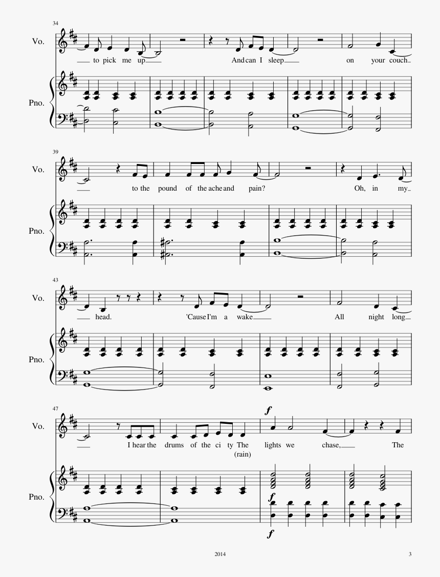 Make You Feel My Love Piano Sheet Music, HD Png Download