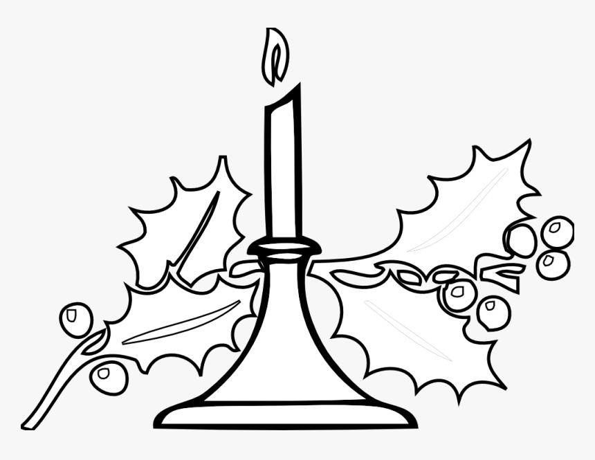 Christmas Religious Clipart Black And White, HD Png Download