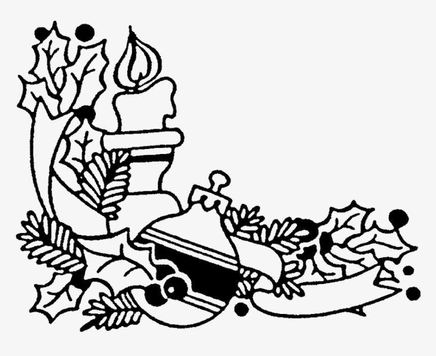 Christmas Candle Rubber Stamp 
 Title Christmas Candle - Christmas Day, HD Png Download