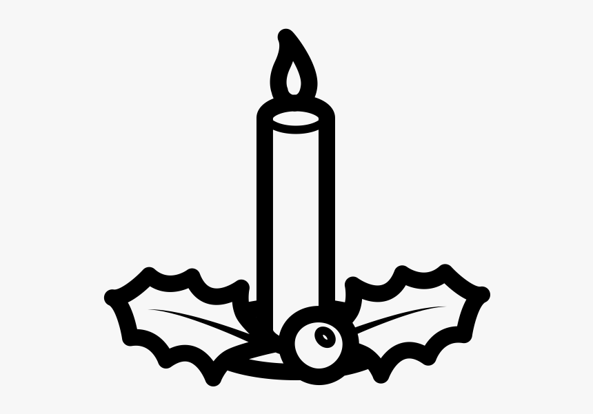 Christmas Candle Rubber Stamp 
 Class Lazyload Lazyload, HD Png Download