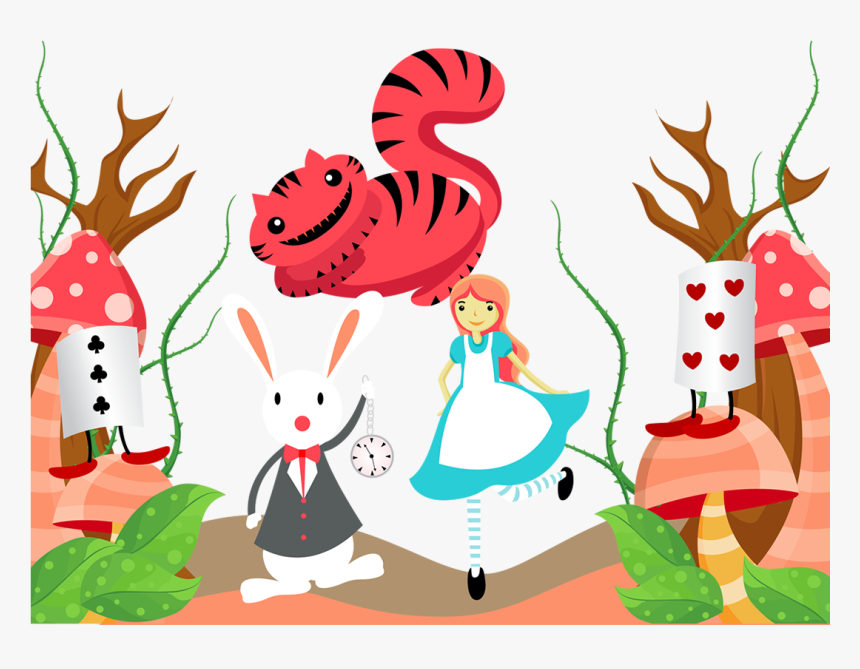 Snapchat Filters Clipart Animal - Alice Wonderland Cat Vector Png, Transparent Png