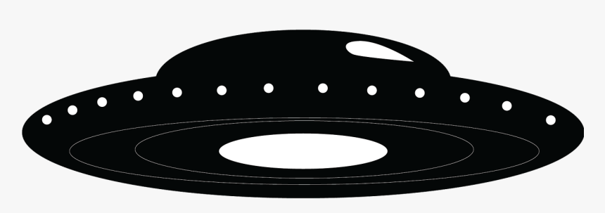Ufo Alien Flying Saucer Free Photo - Alien Saucer Black And White, HD Png Download