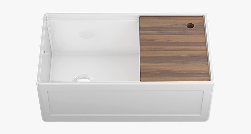 Fira Fireclay Kitchen Sink With Accessory Ledge 
 
 - Julien Home Refinements, HD Png Download