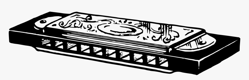 Transparent Beanstalk Clipart - Harmonica Black And White, HD Png Download