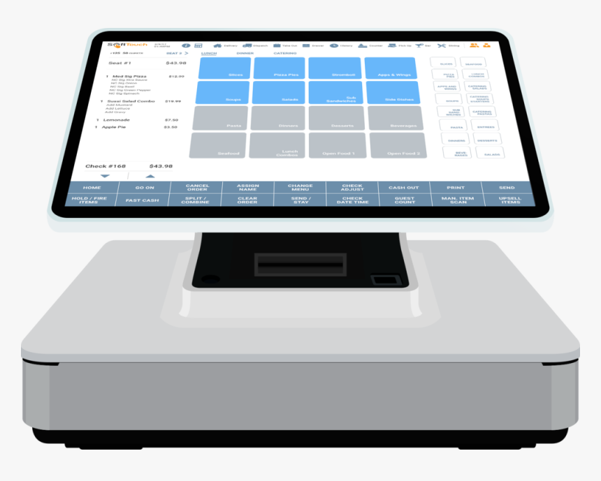 Pos Station No Key Hole 1 - Softtouch Pos, HD Png Download