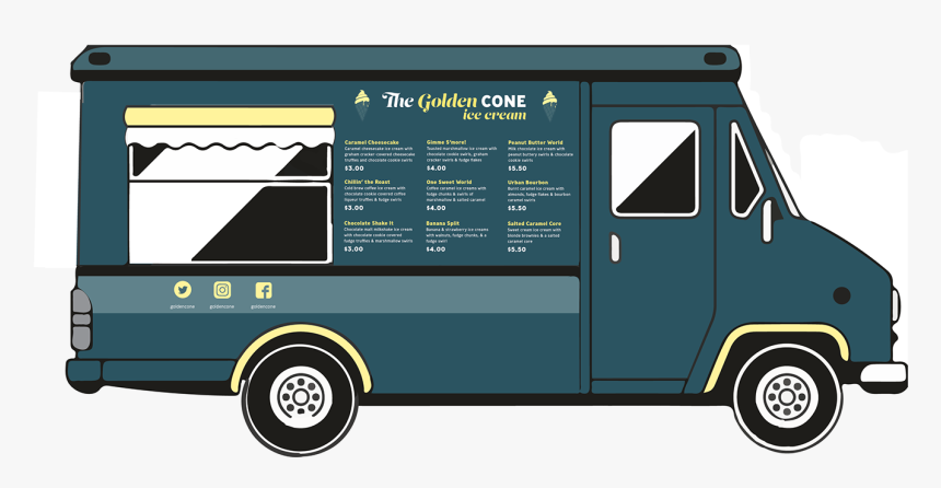 Transparent Ice Cream Truck Png - Food Truck, Png Download