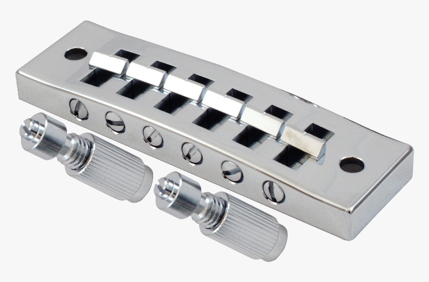 Kluson, Harmonica, Steel Chrome With Brass Saddles - Kluson Harmonica Bridge, HD Png Download