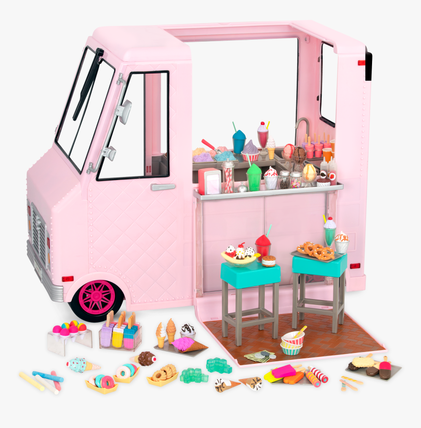 Our Generation Ice Cream Truck- Pink - Og Girl Ice Cream Truck, HD Png Download