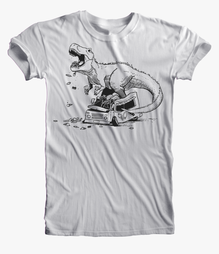 Transparent Ice Cream Truck Png - T Rex On Ice Cream Truck, Png Download