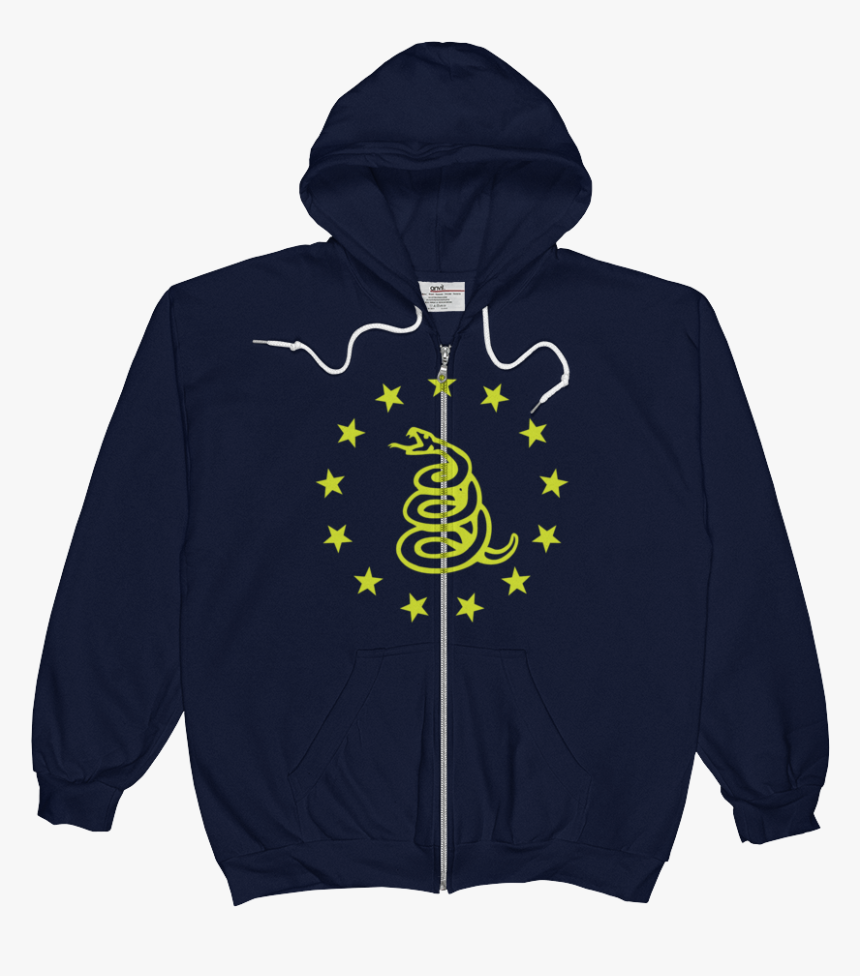 Don T Tread On Me Zip Hoodie - Hoodie Zip Up Mockup Free, HD Png Download